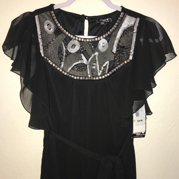 Black Sheer Dress SM - Picture 2 of 6